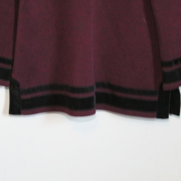 Soft Surroundings Runway Pullover Tunic Sweater Merlot Maroon Size Small H12108 - Picture 4 of 8